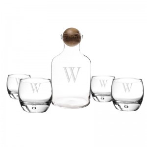 Cathys Concepts 5 Piece Personalized Glass Decanter Set YCT3317